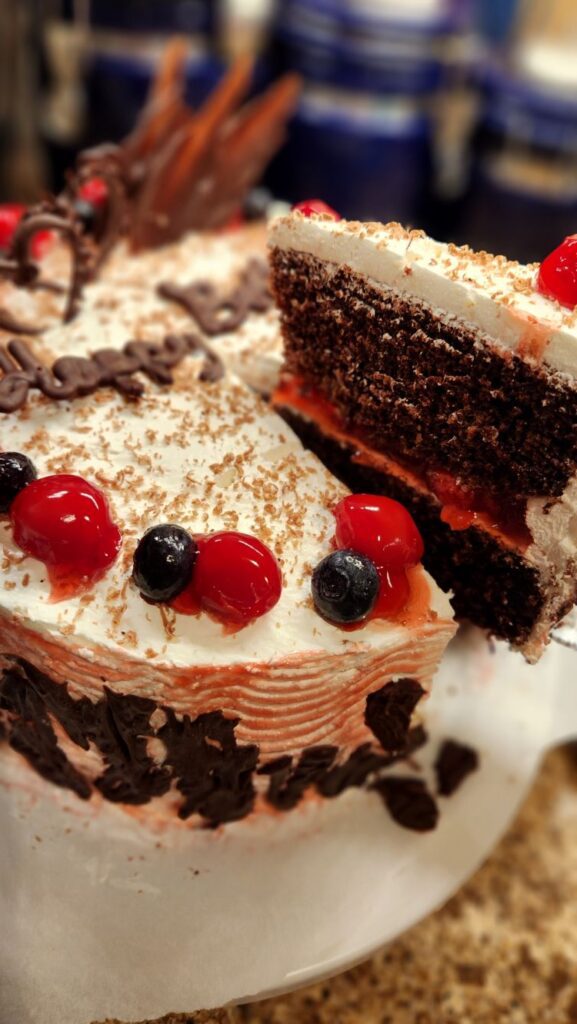 image of black forest cake